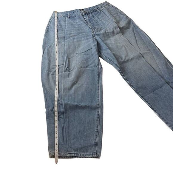 PRPS Women's Tapered Crop Jeans Seamed Denim Gaucho Pants In Light Wash Size 31 - Picture 7 of 16